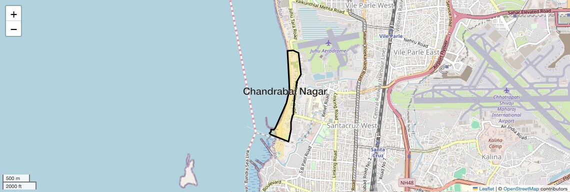Location Map of Chandrabai Nagar, Mumbai