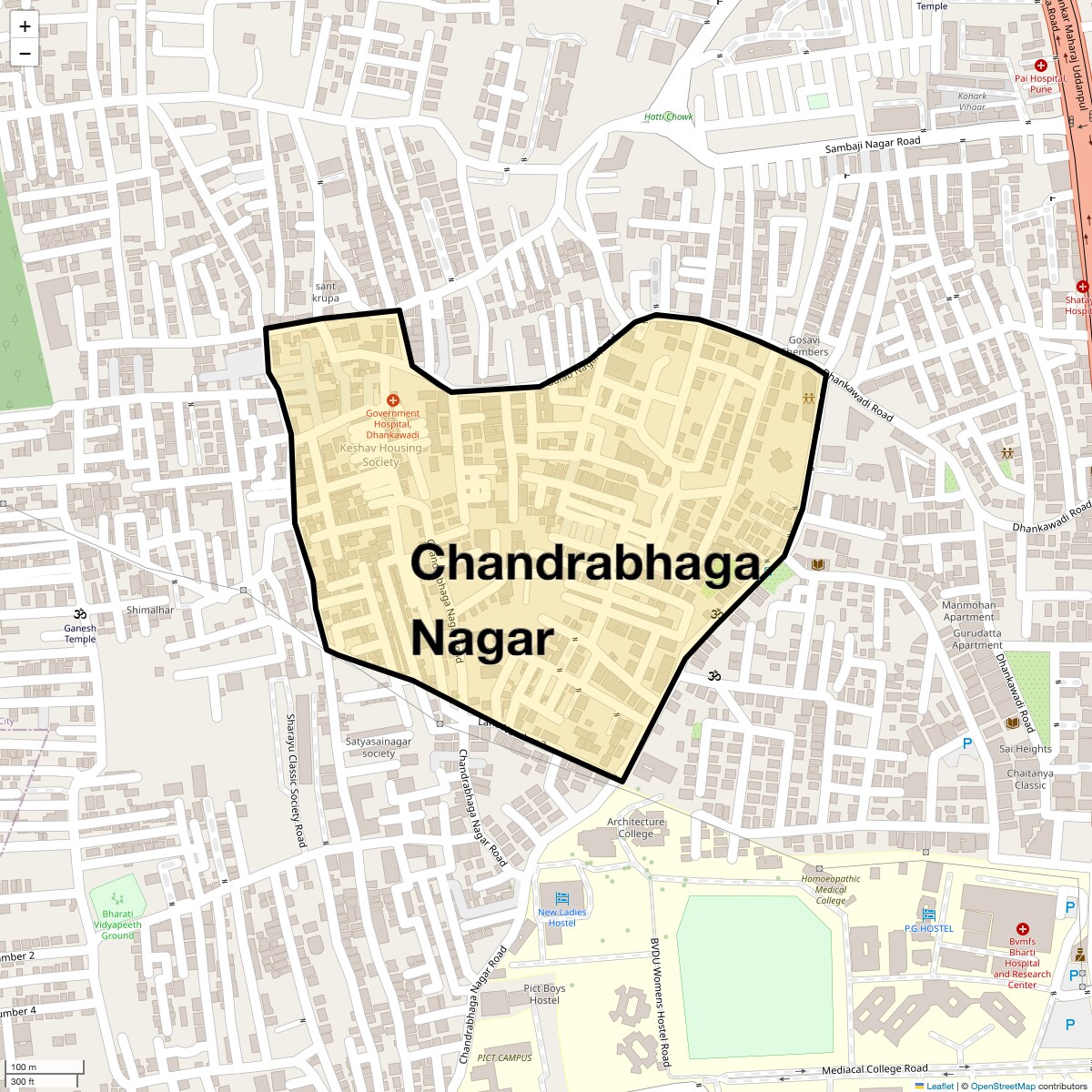 Check Time Travel of Chandrabhaga Nagar, Pune