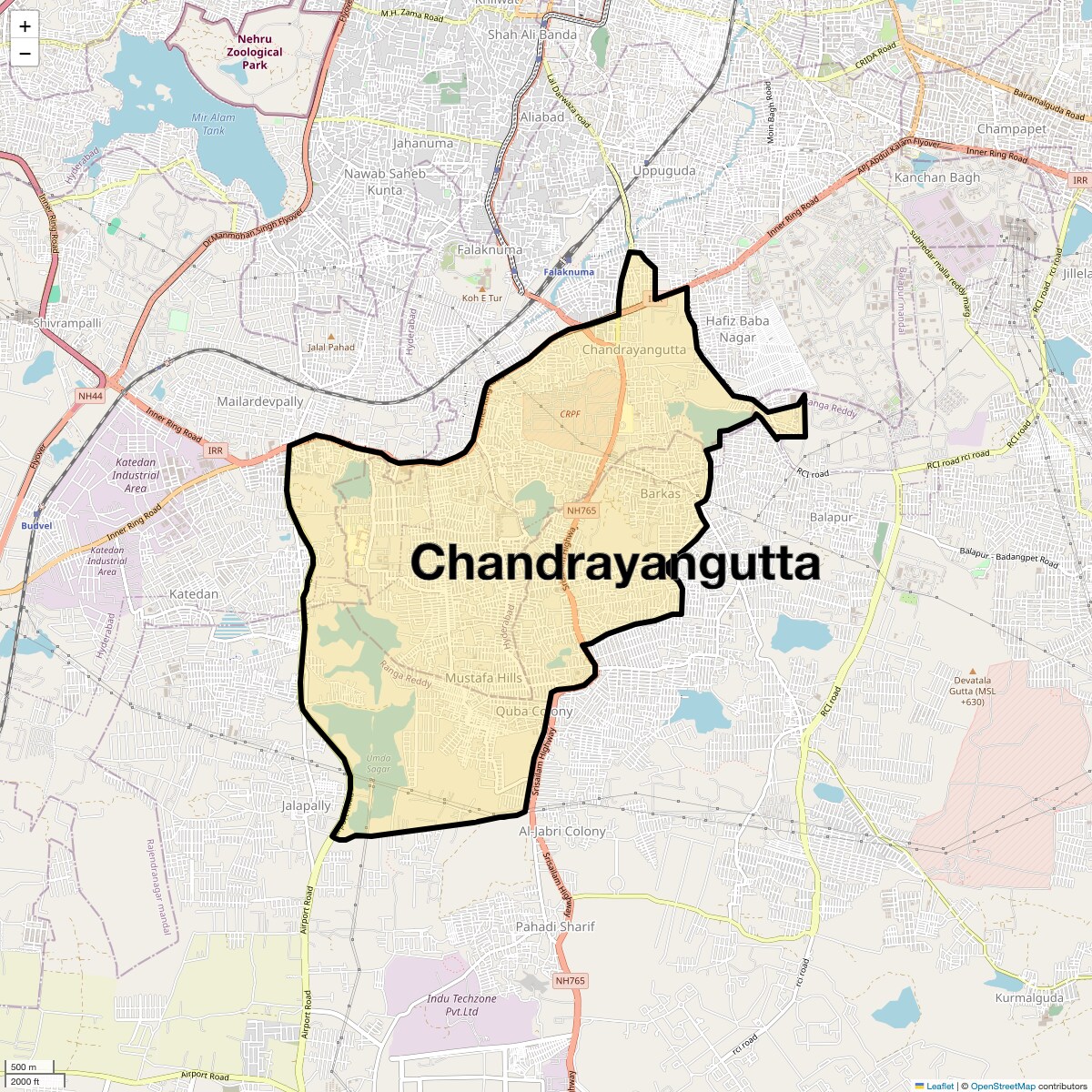 Check Time Travel of Chandrayangutta, Hyderabad