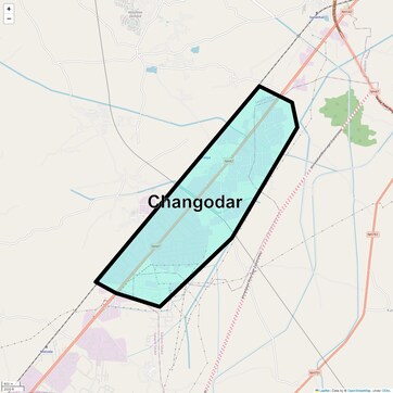 Location Map of Changodar, Ahmedabad