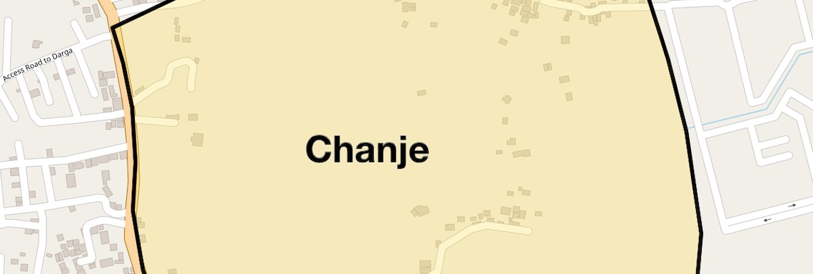 Location Map of Chanje, Navi Mumbai