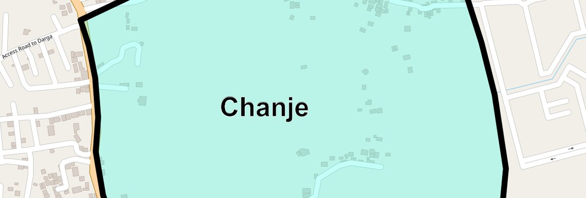 Location Map of Chanje, Navi Mumbai