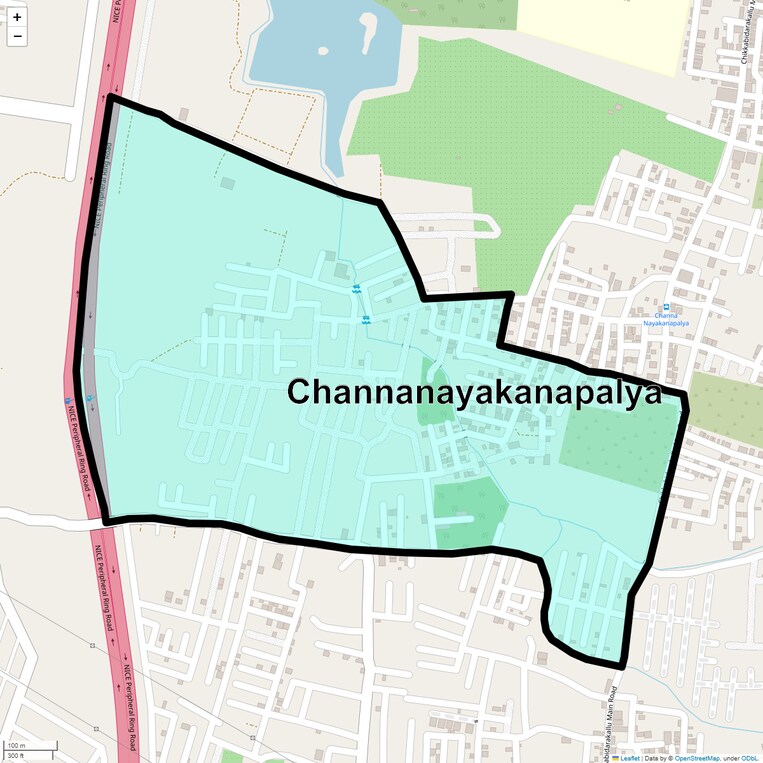 Location Map of Channanayakanapalya