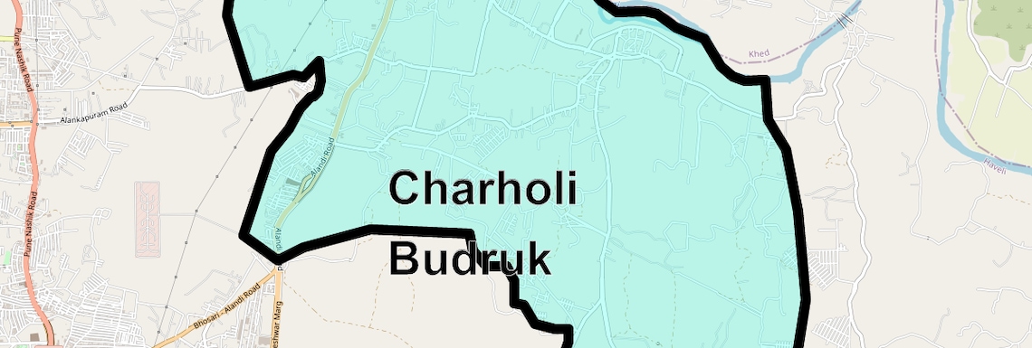 Location Map of Charholi Budruk, Pune
