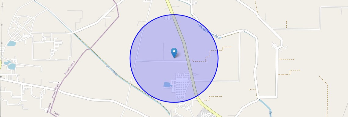 Location Map of Chatesar, Delhi
