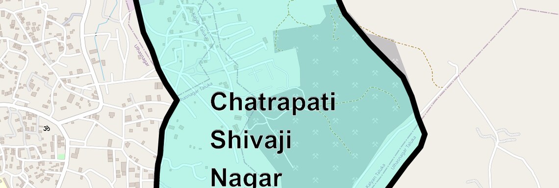 Location Map of Chatrapati Shivaji Nagar, Thane