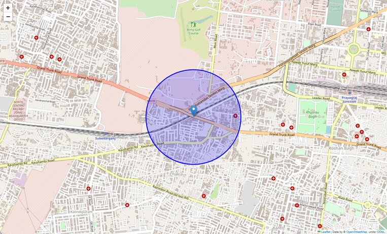 Location Map of Chaufatka