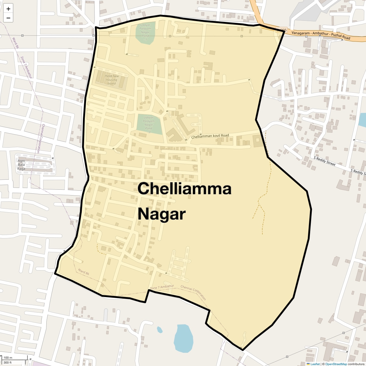 Check Time Travel of Chelliamma Nagar, Chennai