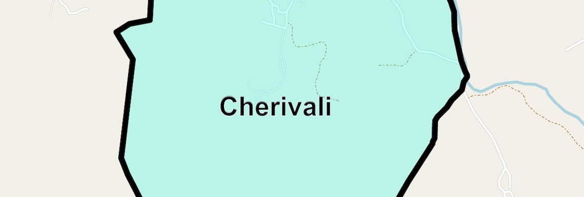 Location Map of Cherivali, Navi Mumbai