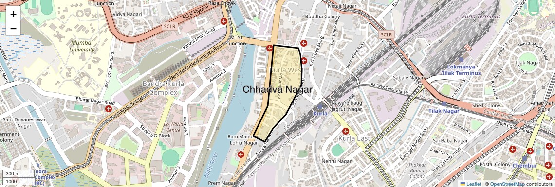 Location Map of Chhadva Nagar, Mumbai