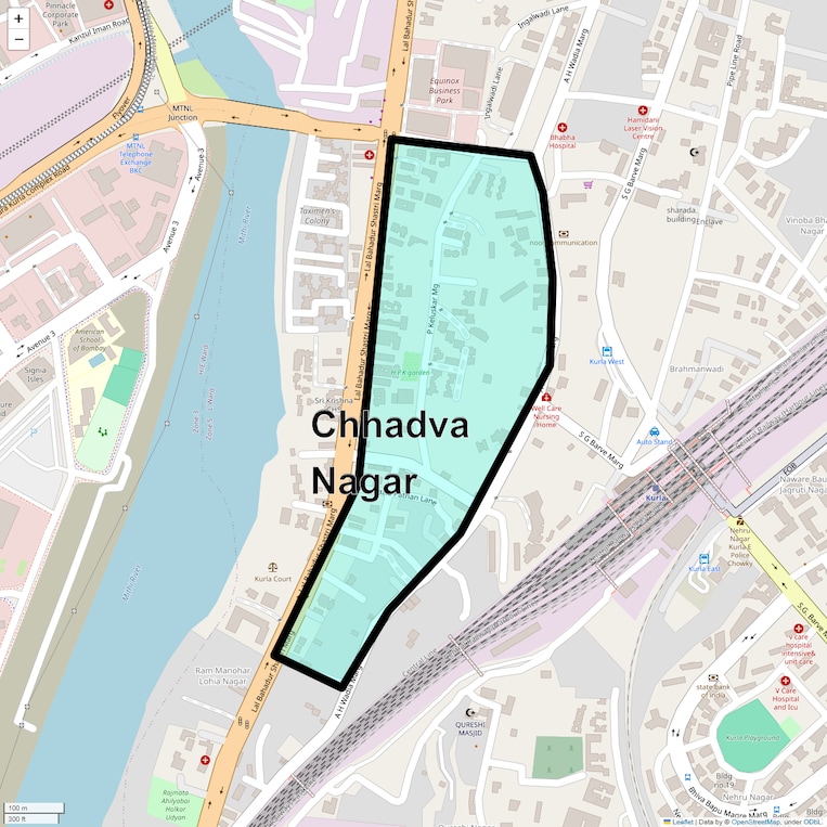Location Map of Chhadva Nagar