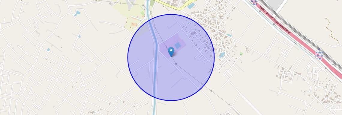 Location Map of Chhaproli Khadar, Noida