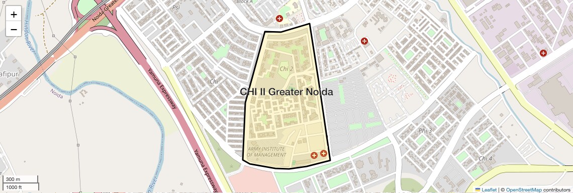 Location Map of CHI II Greater Noida, Greater Noida