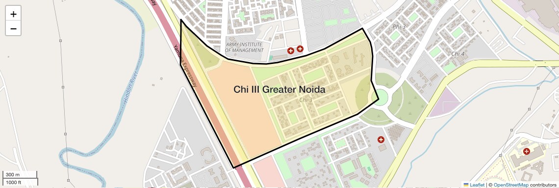 Location Map of Chi III Greater Noida, Greater Noida
