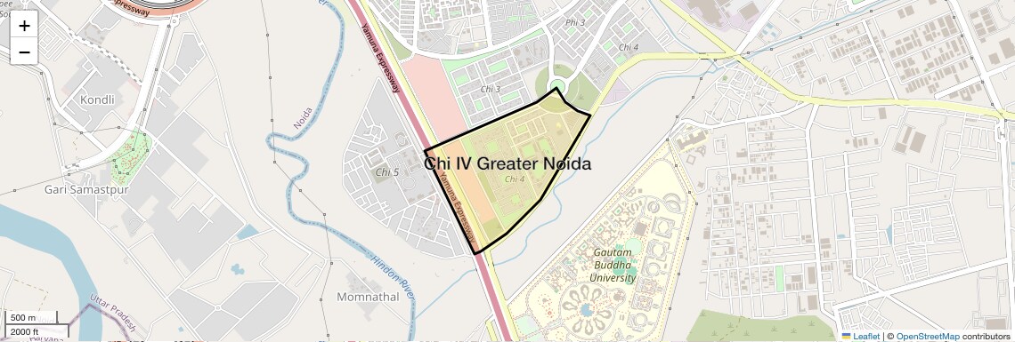 Location Map of Chi IV Greater Noida, Greater Noida