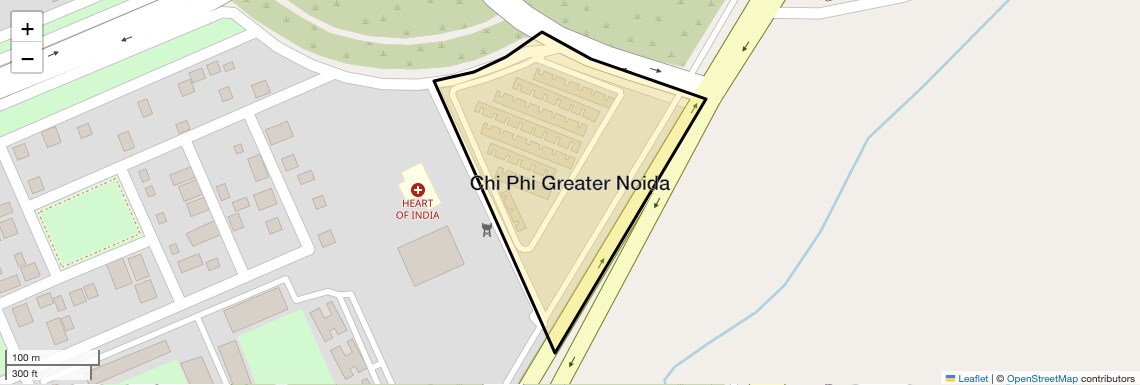 Location Map of Chi Phi Greater Noida, Greater Noida