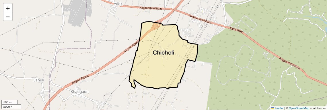 Location Map of Chicholi, Nagpur