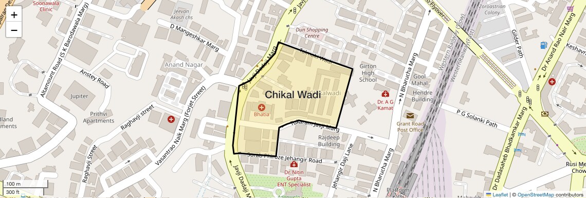 Location Map of Chikal Wadi, Mumbai