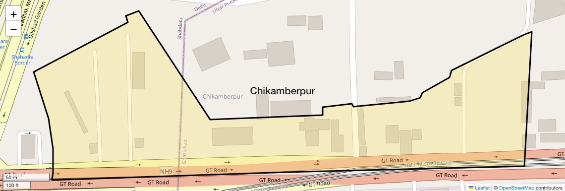 Location Map of Chikamberpur, Ghaziabad