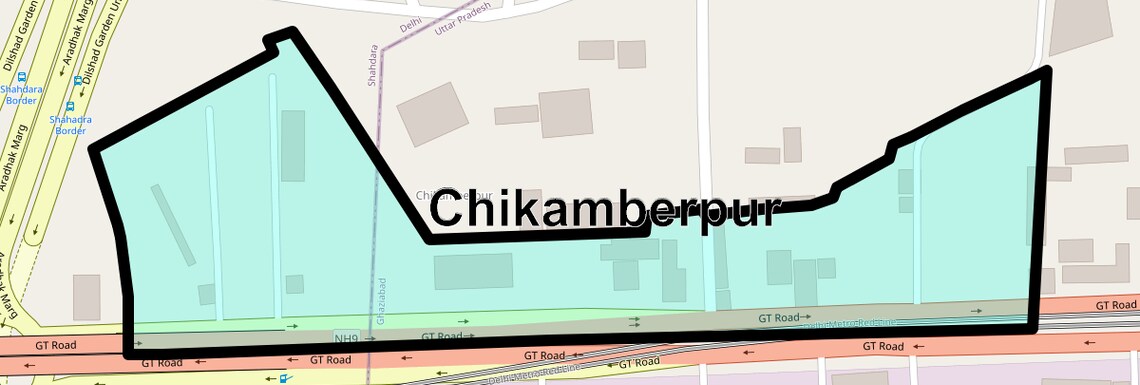 Location Map of Chikamberpur, Ghaziabad