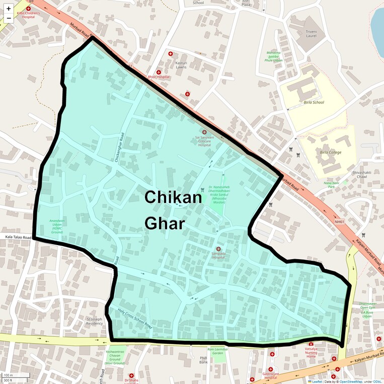 Location Map of Chikan Ghar