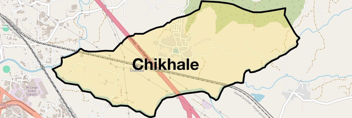 Location Map of Chikhale, Navi Mumbai
