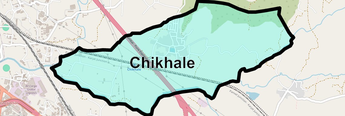 Location Map of Chikhale, Navi Mumbai