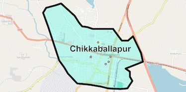 Location Map of Chikkaballapur, Bangalore