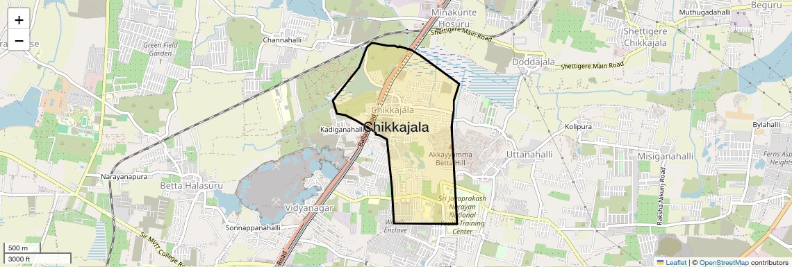 Chikkajala Map