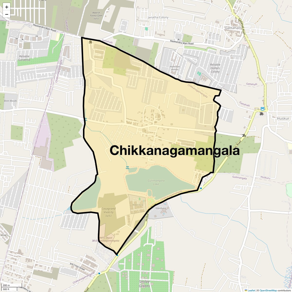 Check Time Travel of Chikkanagamangala, Bangalore