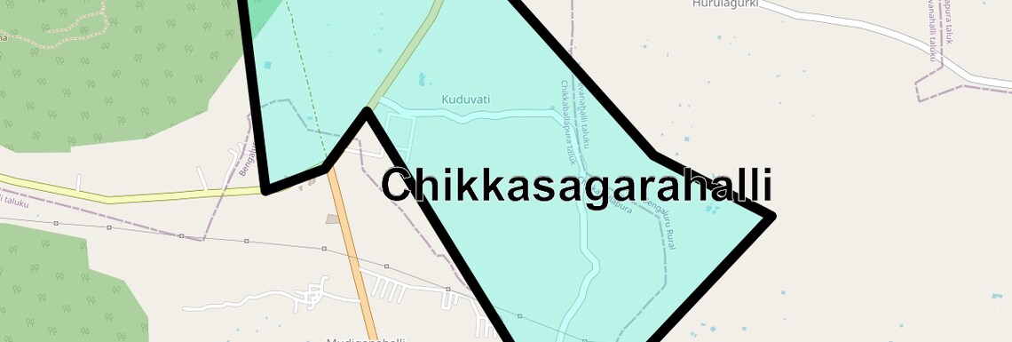 Location Map of Chikkasagarahalli, Bangalore