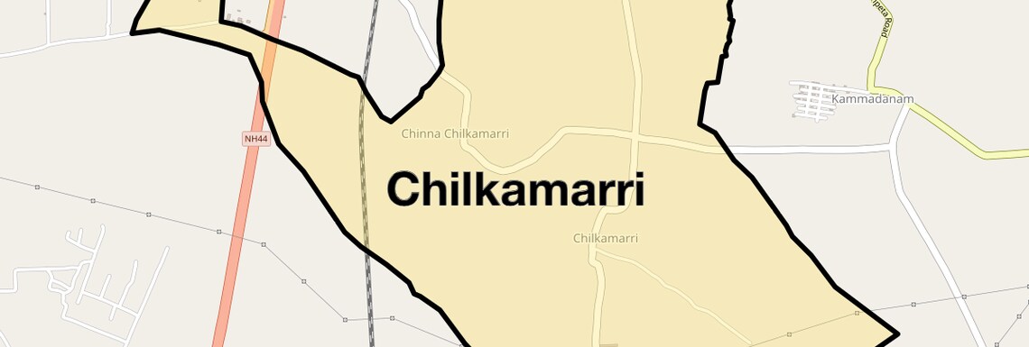 Location Map of Chilkamarri, Hyderabad