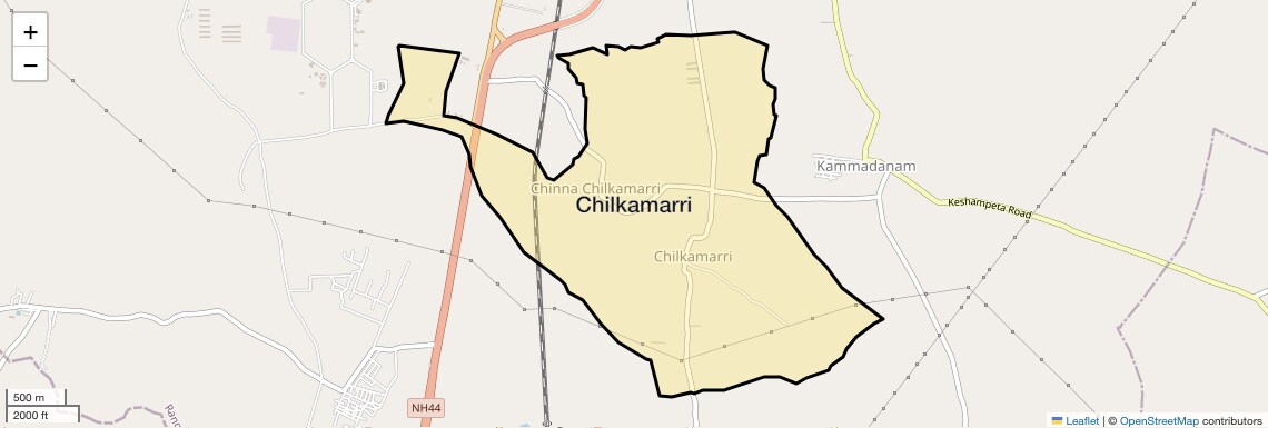 Location Map of Chilkamarri, Hyderabad