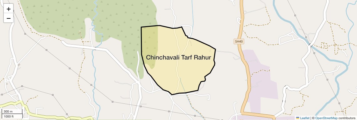 Location Map of Chinchavali Tarf Rahur, Thane