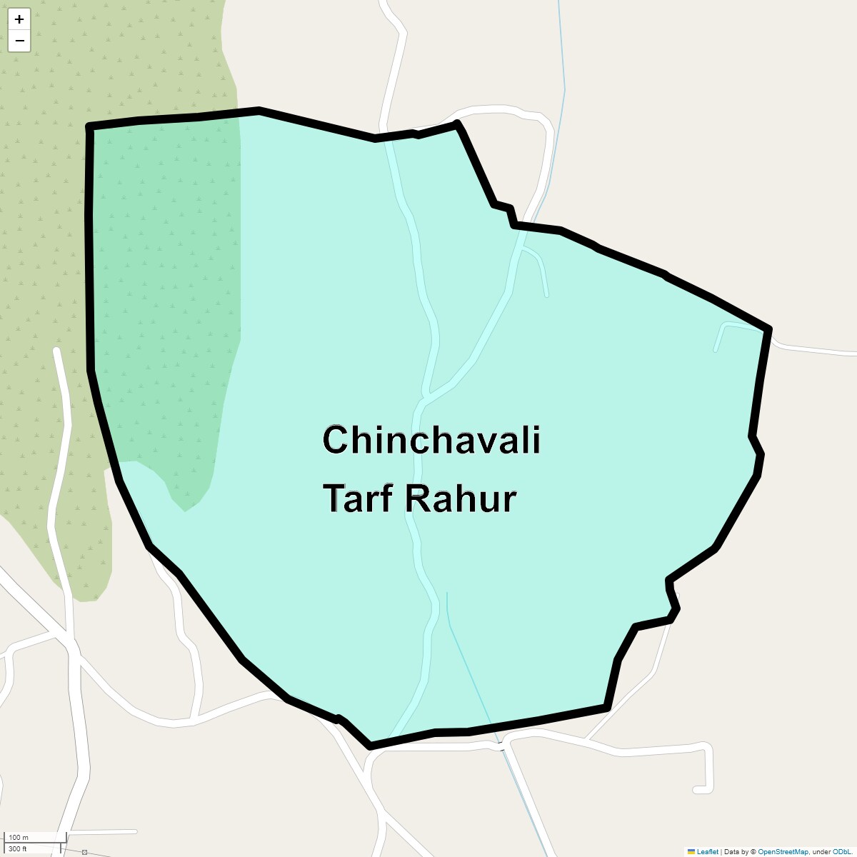 Location Map of Chinchavali Tarf Rahur, Thane