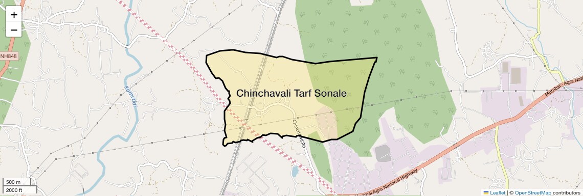 Location Map of Chinchavali Tarf Sonale, Thane