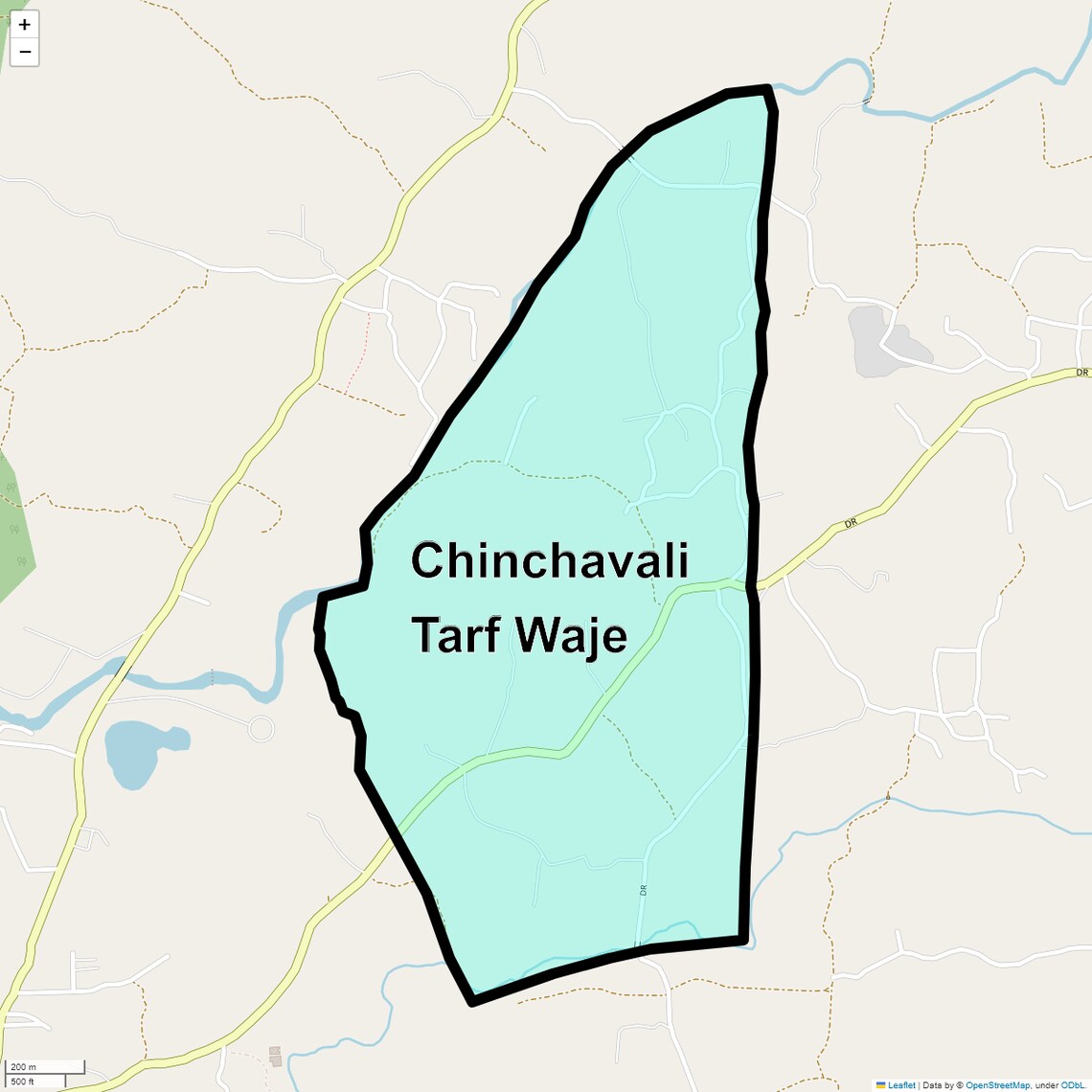 Location Map of Chinchavali Tarf Waje, Navi Mumbai