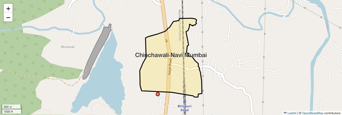 Location Map of Chinchawali Navi Mumbai, Navi Mumbai