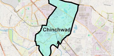 Location Map of Chinchwad, Pune