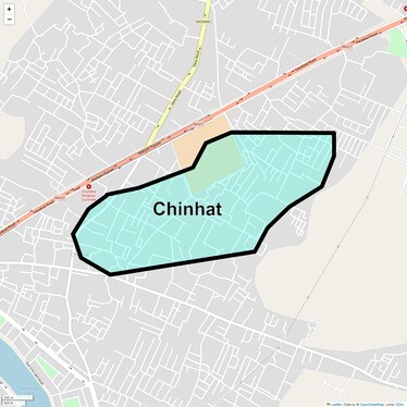 Location Map of Chinhat, Lucknow