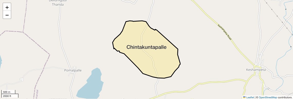Location Map of Chintakuntapalle, Hyderabad