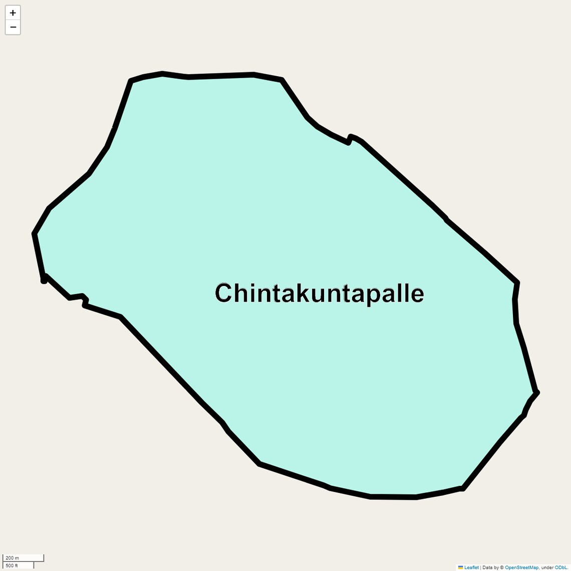 Location Map of Chintakuntapalle, Hyderabad