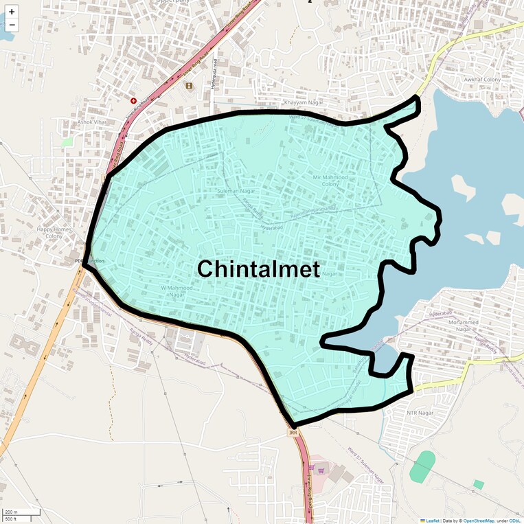 Location Map of Chintalmet
