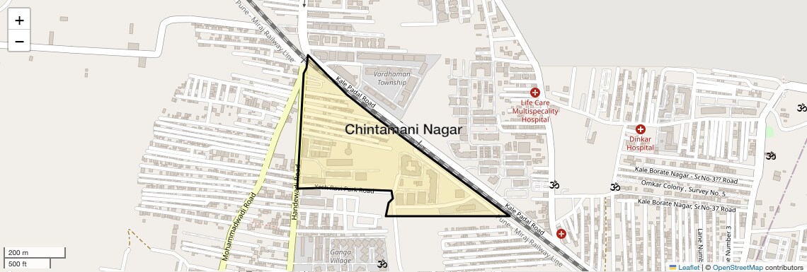 Location Map of Chintamani Nagar, Pune