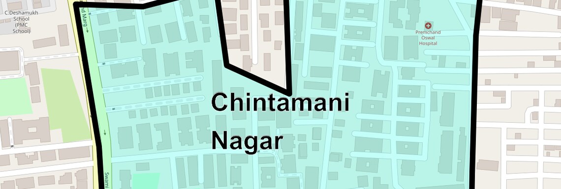 Location Map of Chintamani Nagar, Pune