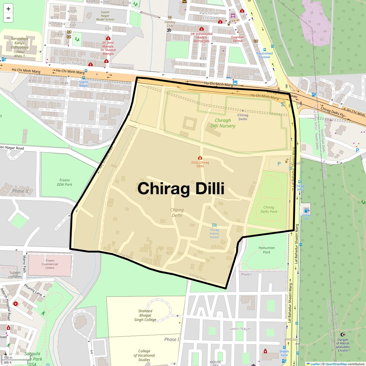 Check Time Travel of Chirag Dilli, Delhi