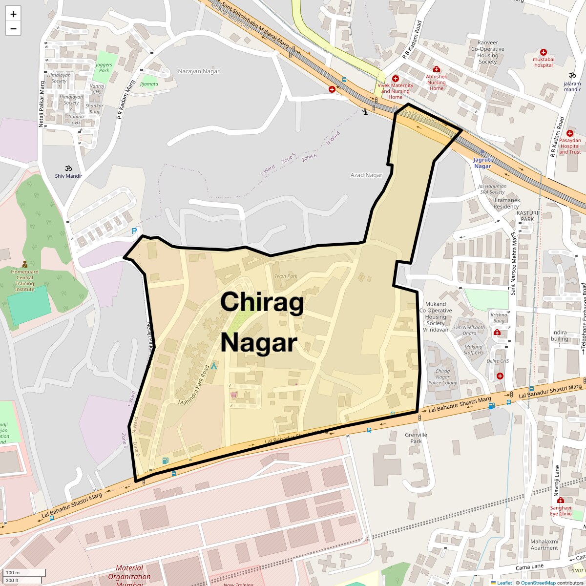 Check Time Travel of Chirag Nagar, Mumbai