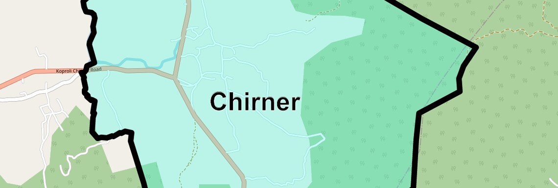 Location Map of Chirner, Navi Mumbai
