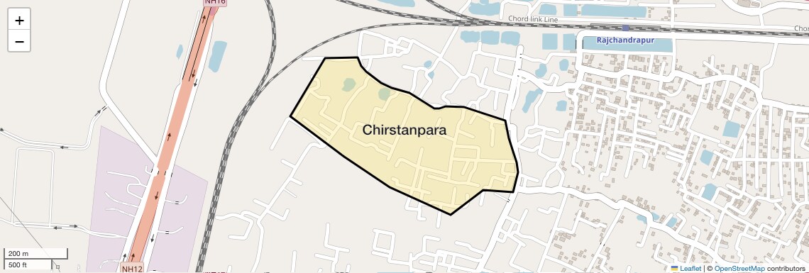 Location Map of Chirstanpara, Kolkata