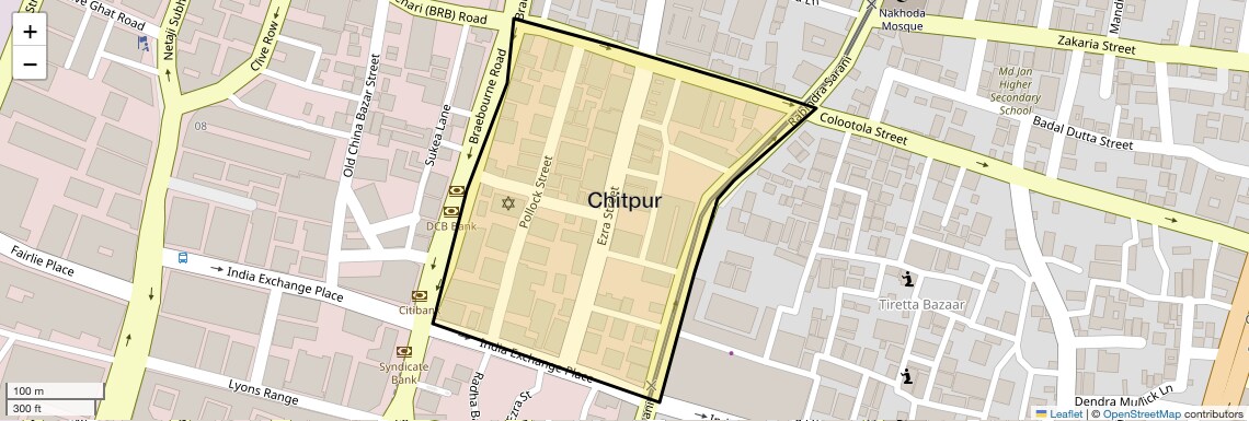 Location Map of Chitpur, Kolkata